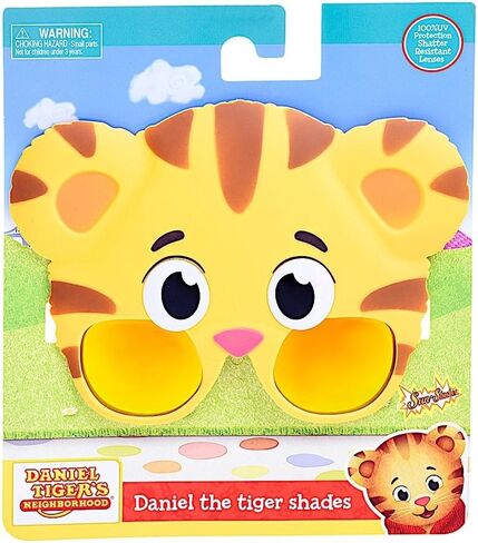 Sun-Staches Daniel Tiger Sungalsses | Lil' Costume Accessory | UV400 | One Size Fits Most Kids in Saudi Arabia