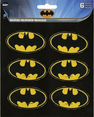 C&D Visionary DC Comics Patch, Batman Insignia, 2 by 1-Inch, 6-Pack in Saudi Arabia