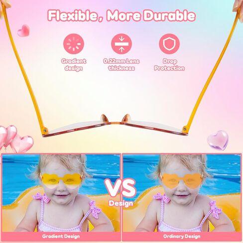 Heart Sunglasses Party Favors for Kids - Girls Boys Age 3-12 Valentines Birthday Goodie Bags Stuffers (16 Pack) in Kuwait