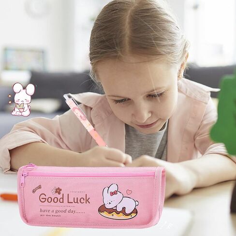 58PCS Cute Rabbit School Supplies Set Kawaii Stationery Kit Back to School, Including Notebook,Gel Pens,Pencil Case,Stickers,Festival Holiday Birthday Party Favors Easter Basket Stuffers in Saudi Arabia