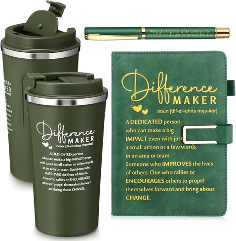 Pickmesh 3 PCS Maker Maker Gift 17 Oz Coffee Mug Tumbler A5 Leather Journal with Ballpoint Pen Christmas Histricee شكرًا لك هدية للنساء الزميل في مجال التكنولوجيا في العمل in Saudi Arabia