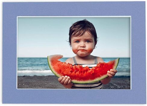 10x13 MAT Bevel Cut for 8x10 Photos - حمض الحامض Brittany Blue Precut Matboard - للصور ، الصور ، تأطير - سمك 4 طلاء in Saudi Arabia