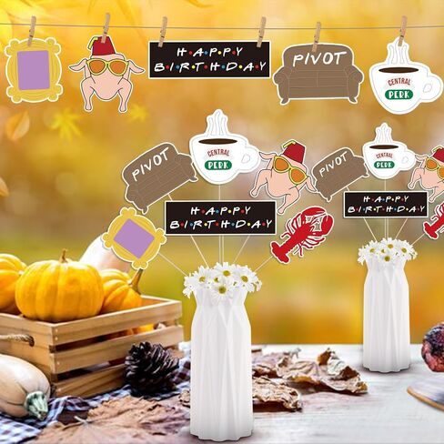24pcs أصدقاء تحت عنوان ديكورات الحفلات المركزية أصدقاء الحفلات زخارف أصدقاء تليفزيون ديكورات الأصدقاء in Kuwait