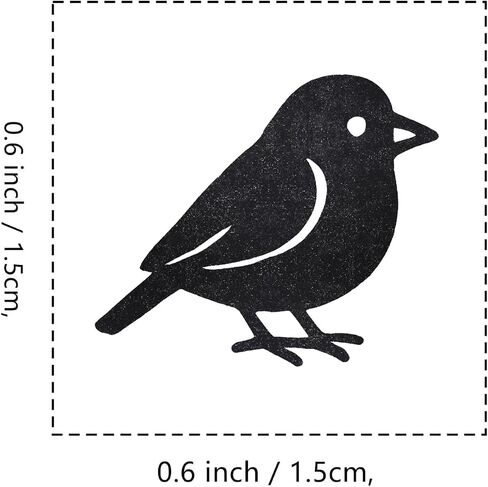 SPATZ BIRD Rubber Stamp ، 3/5 بوصة ختم صغير صغير لمخطط صنع بطاقات SCRABBOOKING in Saudi Arabia
