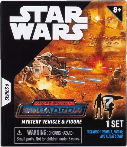 Star Wars Micro Galaxy Squadron Series 6 (6 Pack) Mystery Blind Box - Get Six 2.5" Vehicle or 1" Mini Figure - Officially Licensed - Authentic Collectible Toy - Gift for Boys, Girls, Kids, Teens - 8+ in Saudi Arabia