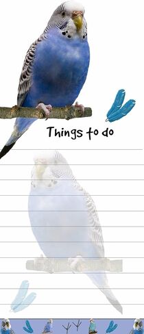 "Parakeet Magnetic List Pads" Uniquely Shaped Sticky Notepad Measures 8.5 by 3.5 Inches in Saudi Arabia