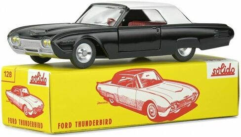 OPO 10 - Collectible Miniature car 1/43 Solido Compatible with Ford Thunderbird Coupe Black 1962-1282 in Saudi Arabia