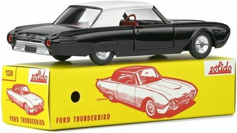 OPO 10 - Collectible Miniature car 1/43 Solido Compatible with Ford Thunderbird Coupe Black 1962-1282 in Saudi Arabia