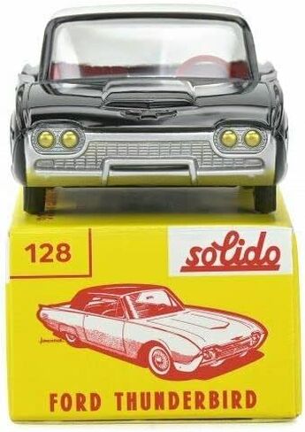OPO 10 - Collectible Miniature car 1/43 Solido Compatible with Ford Thunderbird Coupe Black 1962-1282 in Saudi Arabia