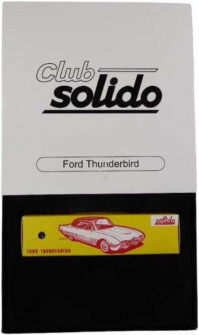 OPO 10 - Collectible Miniature car 1/43 Solido Compatible with Ford Thunderbird Coupe Black 1962-1282 in Saudi Arabia
