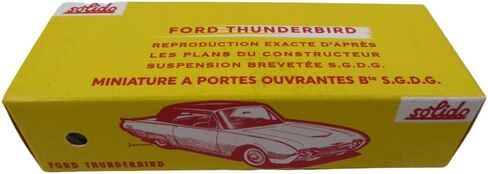 OPO 10 - Collectible Miniature car 1/43 Solido Compatible with Ford Thunderbird Coupe Black 1962-1282 in Saudi Arabia
