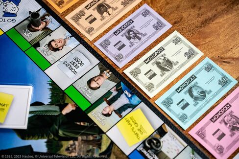 Monopoly: لعبة لوحة المكاتب ، التي تضم أفضل مدرب في العالم ، جائزة Dundee ، صندوق Paper & More ، شراء ، بيع ، مواقع تجارية Scranton من الاستقبال إلى قاعة المؤتمرات ، مرخصة رسميًا in Saudi Arabia