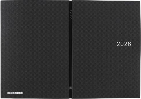 Hobonichi Techo Hon A6 2026 - Paper Series: Black Gingham (English ، Januar Start Planner) in Saudi Arabia
