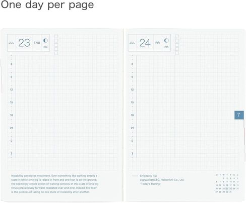 Hobonichi Techo Hon A6 2026 - Paper Series: Black Gingham (English ، Januar Start Planner) in Saudi Arabia