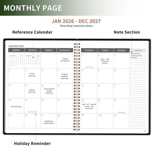 مخطط شهري 2026-2027 ، تقويم لمدة عامين 2026-2027 كتاب تقويم من يناير 2026-ديسمبر 2027 مع غلاف PVC المضاد للماء ، 9 '× 11' ، الجدول الزمني للتنظيم للمدرسة ، المكتب ، العائلة ، الوردي in Kuwait