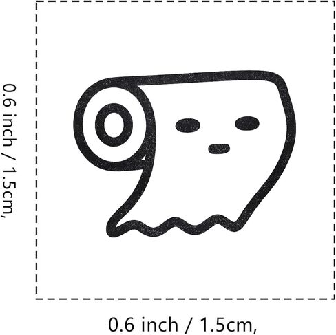 Toilet Paper Rubber Stamp, 3/5 Inch Small Mini Stamp for Scrapbooking Card Making Planner in Saudi Arabia