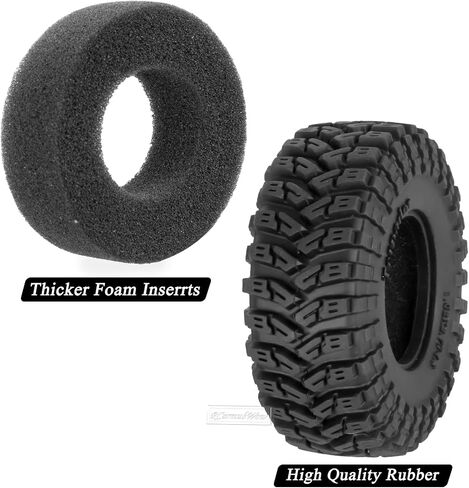 1.3 مجموعة إطار Beadlock ل 1/18 TRX4M ، 1/24 SCX24 FCX24 RC Crawler Car ، 1.3 عجلات وإطارات من Beadlock ، عجلات الألومنيوم من سبائك مع إطارات مطاطية ملاذ المخلب ، in Saudi Arabia
