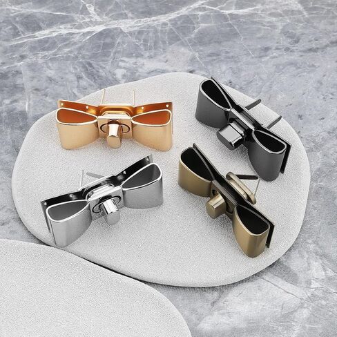 BRINY RIVER 4PCS 55X23MM CLASY BOWKNOT محافظ أقفال القوس تطور لقوائم DIY Crossbody حقائب اليد ، 4 ألوان in Kuwait