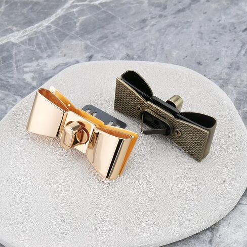 BRINY RIVER 4PCS 55X23MM CLASY BOWKNOT محافظ أقفال القوس تطور لقوائم DIY Crossbody حقائب اليد ، 4 ألوان in Kuwait