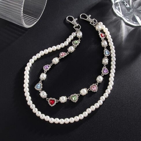Jean Chain Jean Chains for Men Wallet Chains for Men Pearl Bag Charms Jewelry Gifts in Saudi Arabia
