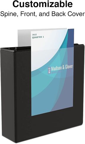 Staples Economy 1-inch 3-Ring View Binders, Black, 24/Carton (23733/21685VS) in Saudi Arabia
