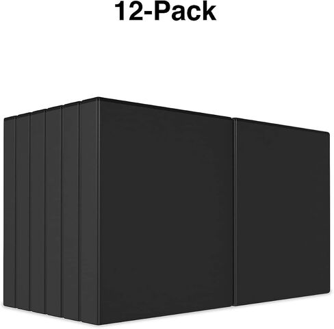 Staples Economy 1-inch 3-Ring View Binders, Black, 24/Carton (23733/21685VS) in Saudi Arabia