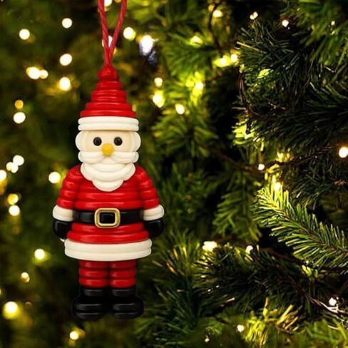 4pcs Button Christmas Tree Ornament Kits, Fun Holiday Decorations for All Ages, DIY Craft Buttons Kit with Christmas Snowman/Santa/Angel, Gifts for Xmas Tree Hanging Decorations (4PCS) in Kuwait