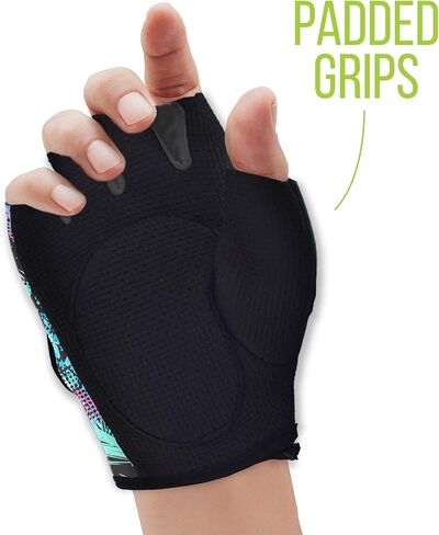 Nicole Miller Weight Lifting Workout Gloves, Wrist Wrap Fitness Exercise Gym Gloves for Men and Women in Kuwait