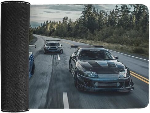 ألعاب الماوس الكبيرة ألعاب اليابانية سيارة JDM Car R34 Cool Sports Car Art Desk Long Big Mousepad Extended لوحة مفاتيح منظمي مكتب مكتب المكاتب والملحقات 30x60cm in Kuwait