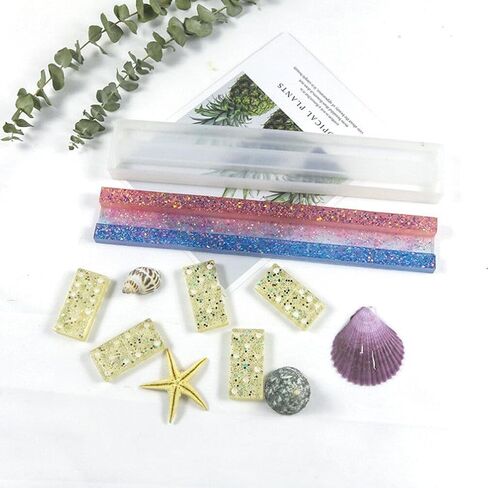 EXCEART Silicone Molds 2Pcs Crystal Epoxy Domino Bracket Silicone Domino Holder Hand Crystal Domino Stand for DIY Domino Storage Tray Resin in Saudi Arabia