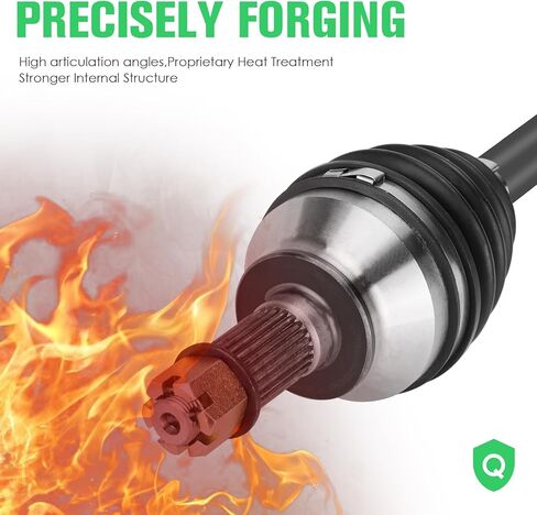 محور Youx Moto CV الأمامي الأيسر الأيمن مناسب لـ Polaris RZR XP 4 1000 2016 2017 2018 2019 2020 2021، لـ RZR RS1/XP Turbo، لـ 1333434، 1333942، 4340 محرك فولاذي كرومولي نصف عمود in Kuwait