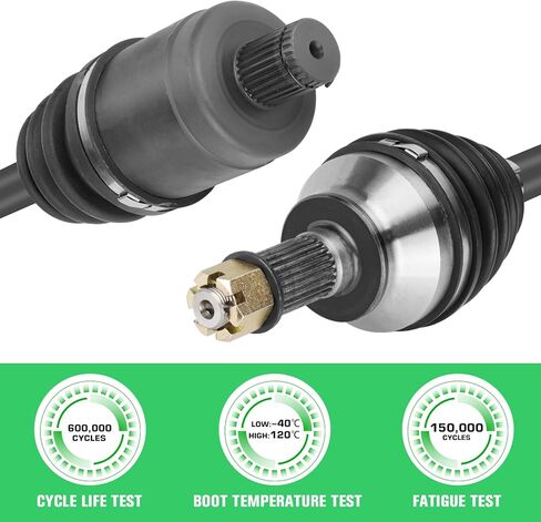 محور Youx Moto CV الأمامي الأيسر الأيمن مناسب لـ Polaris RZR XP 4 1000 2016 2017 2018 2019 2020 2021، لـ RZR RS1/XP Turbo، لـ 1333434، 1333942، 4340 محرك فولاذي كرومولي نصف عمود in Kuwait