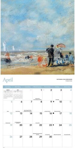 Impressionist 2026 Wall Calendar, 12.01'' X 12.01'', 16-Month Calendar with Stapled Binding in Saudi Arabia