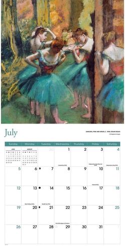Impressionist 2026 Wall Calendar, 12.01'' X 12.01'', 16-Month Calendar with Stapled Binding in Saudi Arabia