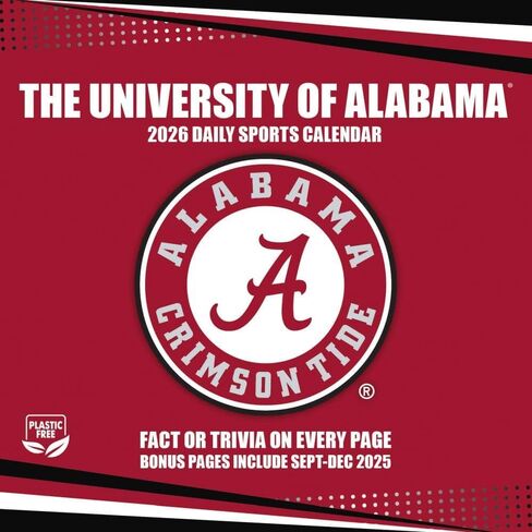 Alabama Crimson Tide 2026 Box Calendar (26998053001) in Kuwait