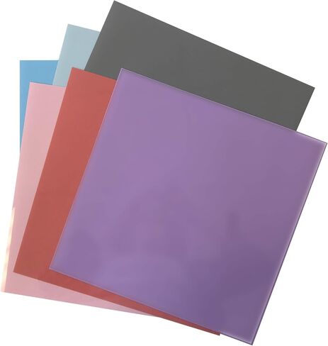 Siser EasyWeed 11.8 inch by 12 inch Sheets - Pastel Colors (6 Pack) in Saudi Arabia