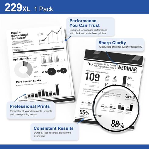 TN229XL 229XL TN229 High Yield Toner Cartridge Compatible Replacement for Brother TN229XL TN229 Works with Brother MFC-L3720CDW MFC-L3765CDW MFC-L3780CDW HL-L3220CDW HL-L3280CDW Printer (5-Pack) in Kuwait