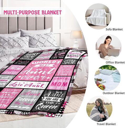 Moms Birthday Gifts from Daughter Son - Christmas Blanket Gifts for Mom - Best Mom Ever Gift - Valentines Day Mothers Day Birthday Gift for Moms - Present for Mother - Mothers Blanket 50"x60" in Saudi Arabia