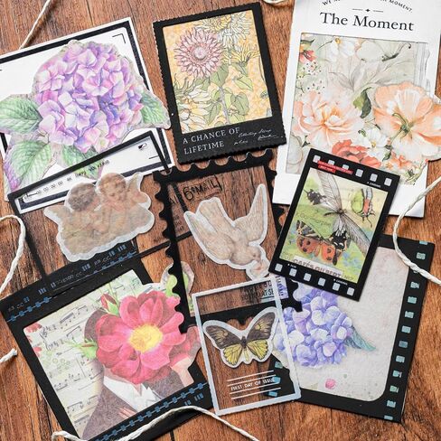 Mayplous 3-Pack Vintage Filmstrip Cutouts - Sticker Paperboard, Poster & Collage Stamps - Black & White - Scrapbooking & Card Making Supplies (Episode) in Kuwait