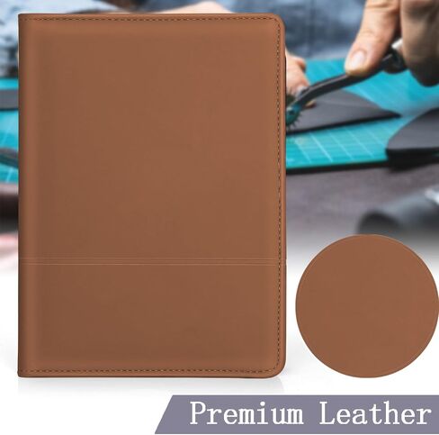 Classic Padfolio/Junior Portfolio Folder Case ، Business A5 Binder Organizer Notepad for Men Women ، 5 × 8 من لوحة الكتابة ، الأسود. in Kuwait