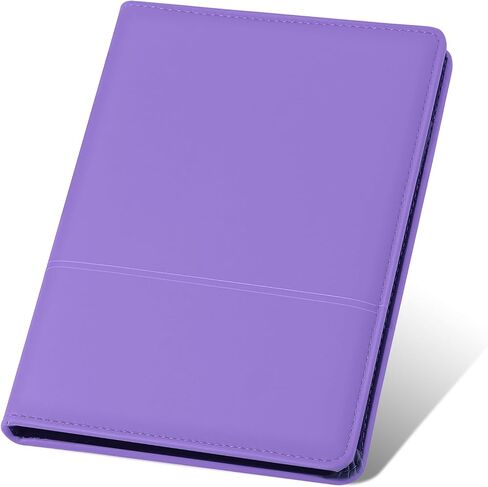 Classic Padfolio/Junior Portfolio Folder Case ، Business A5 Binder Organizer Notepad for Men Women ، 5 × 8 من لوحة الكتابة ، الأسود. in Kuwait