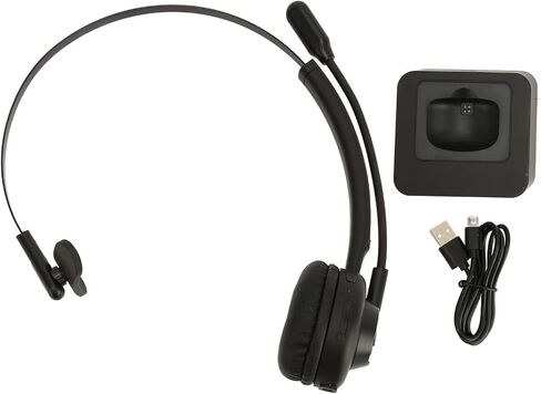 Telephone Headset, Single Ear Business Headset 5.0 Padded Ear Cushion for Laptops in Saudi Arabia