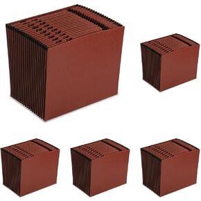 Pendaflex ER17A Earthwise Leather-Look Expanding File, Open Top, A-Z Index, 12 x 10,Red in Kuwait