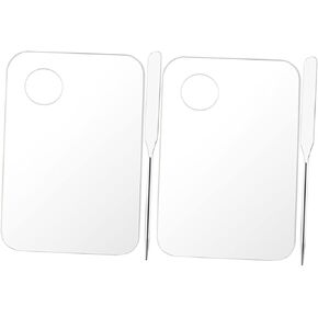 4-Piece Makeup Mixing Palette Set Foundation Spatula and Mixing Plates for DIY Cosmetics for Makeup Enthusiasts in Kuwait