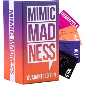 Charades Mimic Madness - Adult Party Games with 3 Categories & 180 Cards - Fun Game Night in Saudi Arabia
