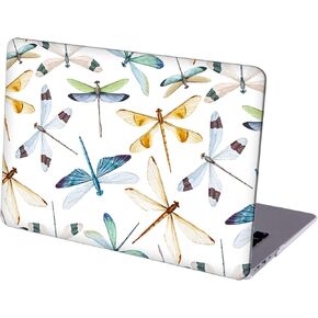 MINGDAO Compatible with MacBook Air 13.6-inch, Hard Shell Case with Keyboard Cover and Screen Protector (A2681, M2 chip / A3113, M3 chip / A3240, M4 chip, 2022-2025 Release) - Dragonflies MD5337 in Kuwait