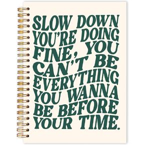 Qabliqo Abstract Boho Spiral Notebooks ، المجلات السوداء البيضاء والذهبية للكتابة ، مجلة عتيقة الحد الأدنى ، لوازات بوهو المكتبية ، دفتر ملاحظات حديث في منتصف القرن ، 5.5 × 8.3 بوصة in Kuwait