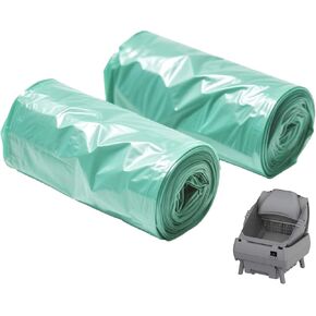 Dedicated to Cegimus Automatic cat litter box Drawer Liners, Large garbage bag, 25 Count per Roll, 2 Rolls, Tear, Use for cat litter box, kitchen, living room, office in Saudi Arabia