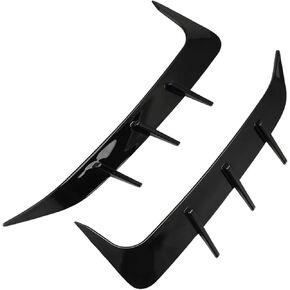 Rear Bumper Spoiler Air Vent Cover Compatible for BMW X6 G06 2019-2023 A30F-1Pair Bright Black Side Canard in Saudi Arabia