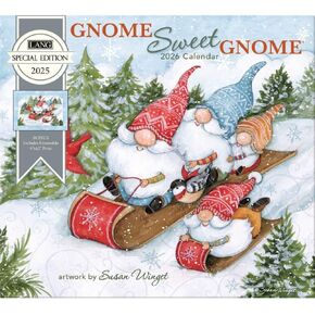 Lang Companies ، Gnome Sweet Gnome Edition 2026 Wall Calendar ، 12.5 'x 14' '، in Saudi Arabia